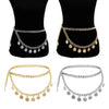 Elegant Lady Bohemian Coins Tassel Chain Wedding Gypsy Waist Belt Gold