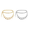 Elegant Lady Bohemian Coins Tassel Chain Wedding Gypsy Waist Belt Gold