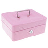 Creative Storage Box Building Block Shaped Metal Saving Space Box Pink