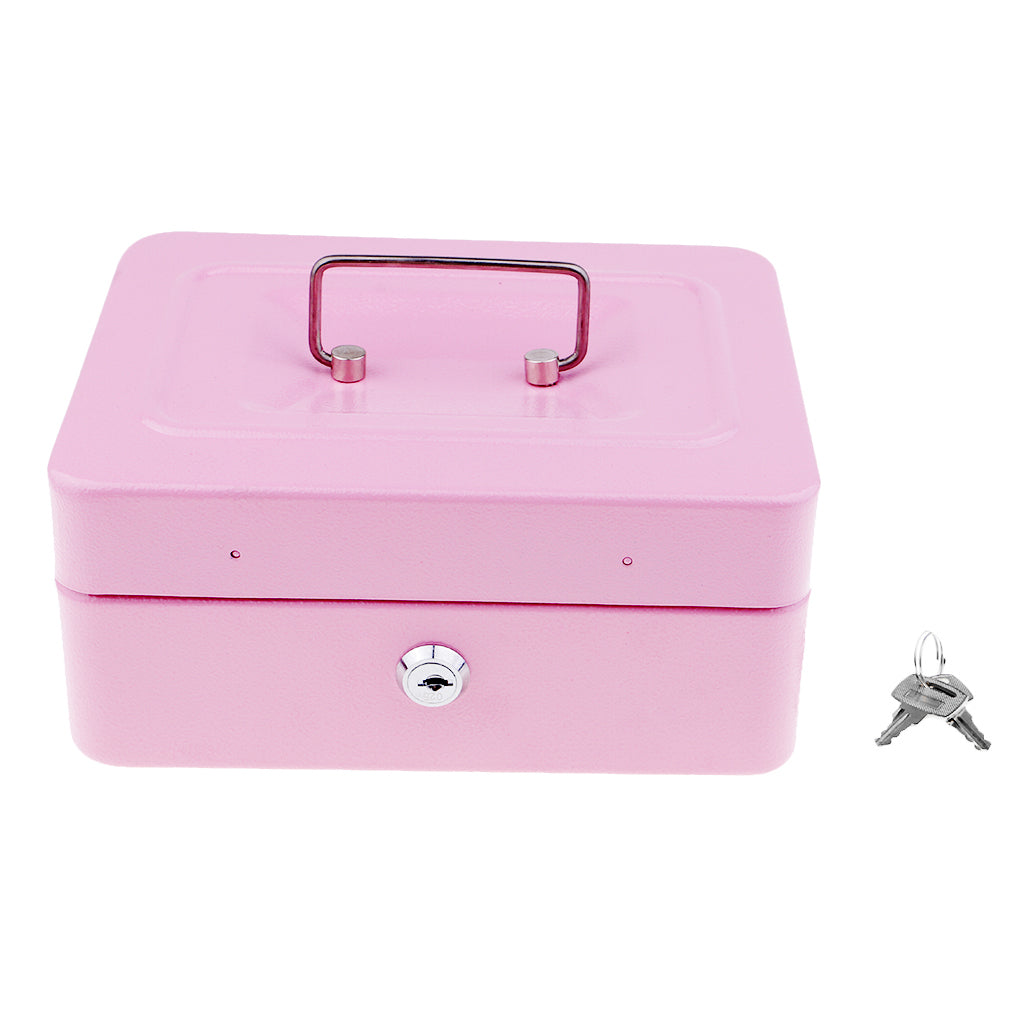 Creative Storage Box Building Block Shaped Metal Saving Space Box Pink