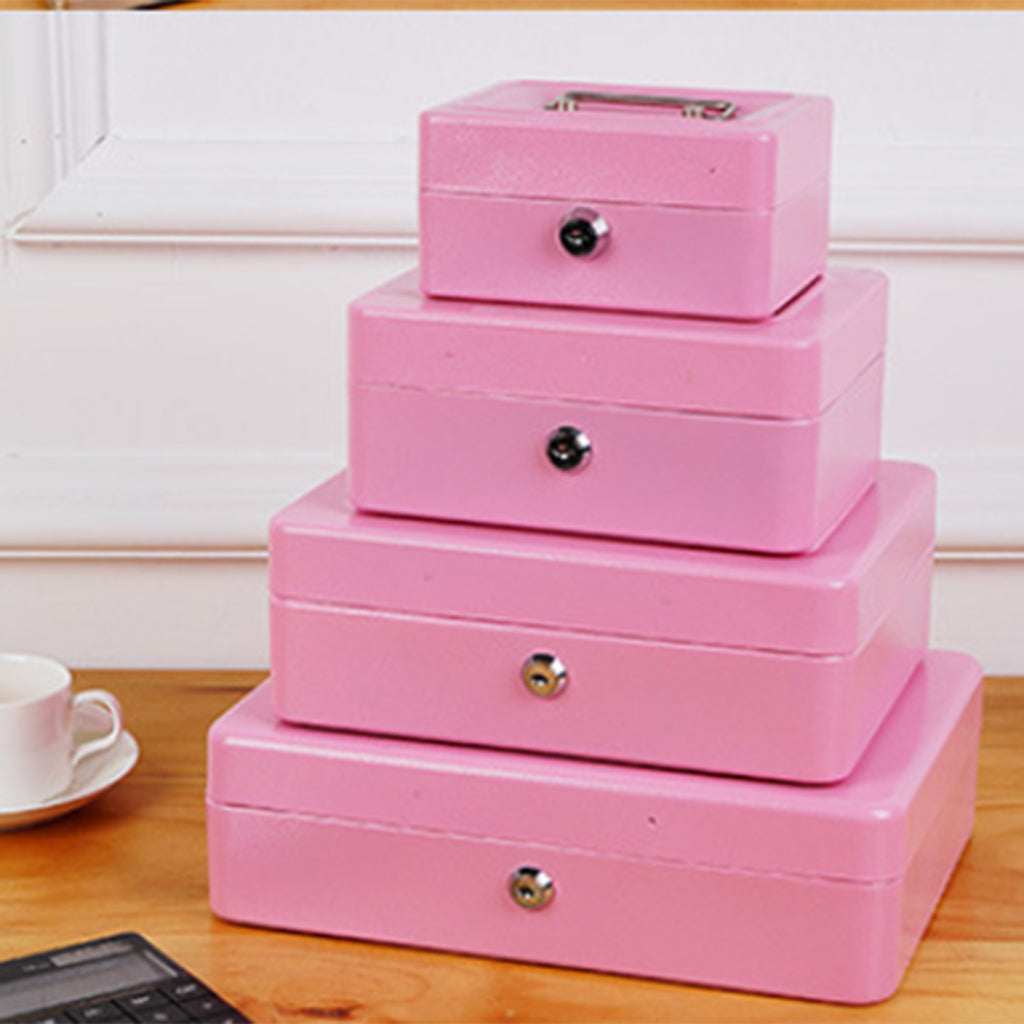 Creative Storage Box Building Block Shaped Metal Saving Space Box Pink