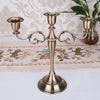 European 3 Arms Candelabra Candle Holder for Decoration  Brown