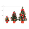 Artificial Tabletop Mini Christmas Tree Decor Miniature Xmas Tree Golden