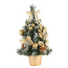 Artificial Tabletop Mini Christmas Tree Decor Miniature Xmas Tree Golden