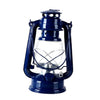 Kerosene Lamp Indoor Outdoor Hiking Metal Lantern Wedding Party Decor Blue