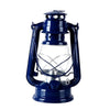 Kerosene Lamp Indoor Outdoor Hiking Metal Lantern Wedding Party Decor Blue