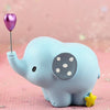 Cute Resin Small Elephant Figurines Indoor Desktop Decoration Blue