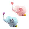 Cute Resin Small Elephant Figurines Indoor Desktop Decoration Blue