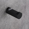 Metal Bathroom Wall Mounted Hooks Towels Hanger Wall Organiser Decor Black A