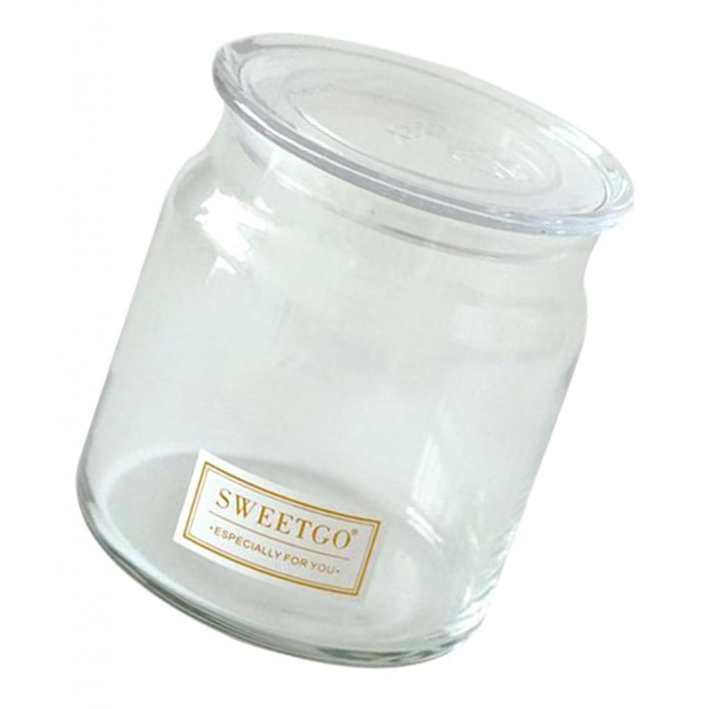 Simulation Cookie Cream Biscuit Glass Jar Tray Photo Props Jar-S