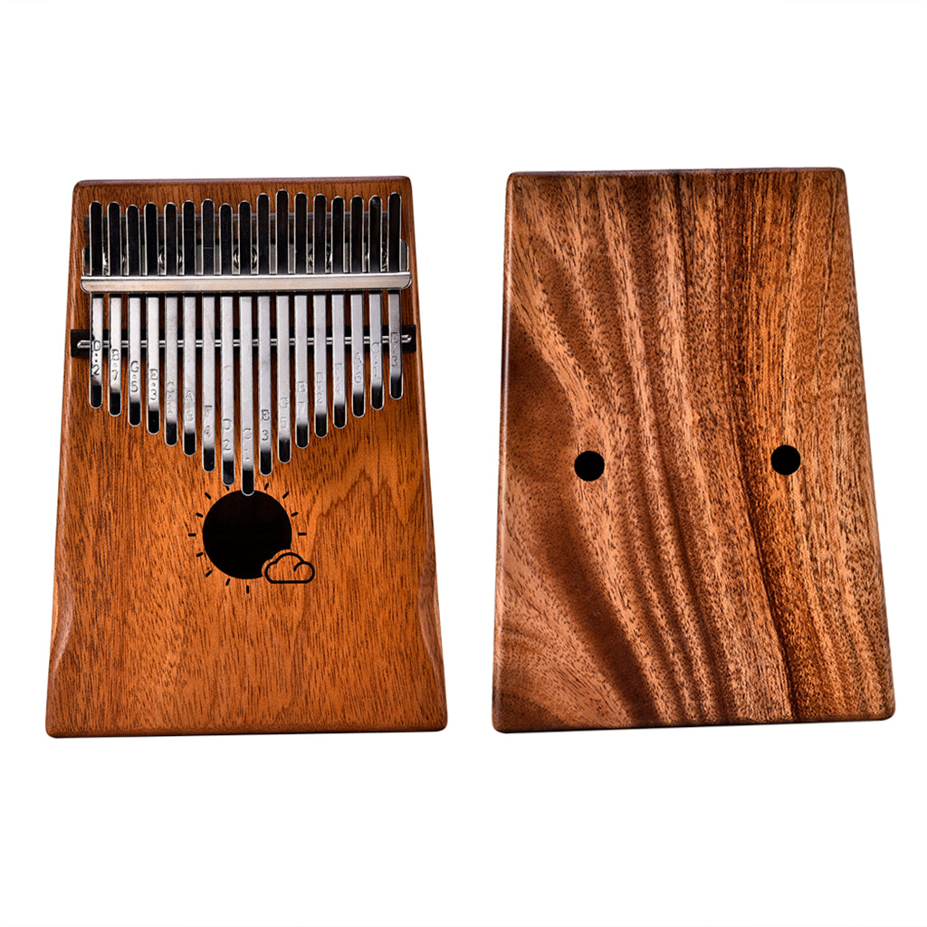 17 Keys Thumb Piano Kalimba Mahogany Portable Beginner Piano