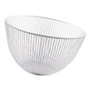 Creative Metal Fruit Snack Basket Bowl Kitchen Stainer Black/White A White L