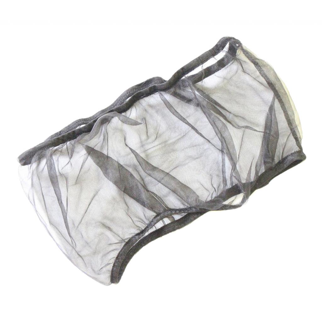 Bird Parrot Cage Cover Breathable Net Skirt Decor Seed Food Catcher Black