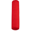 Solid Color Cotton Linen Cylindrical Lumbar Support Pillow Bright Red