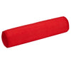 Solid Color Cotton Linen Cylindrical Lumbar Support Pillow Bright Red