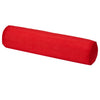 Solid Color Cotton Linen Cylindrical Lumbar Support Pillow Bright Red