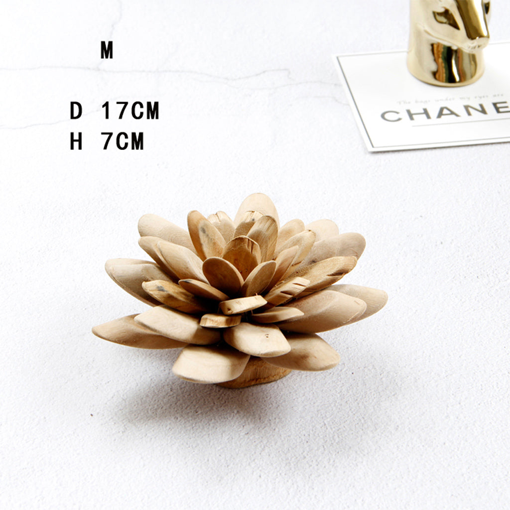 1Pc Simple Modern Nordic Style Wooden Flower Desktop Decor Home Decoration M