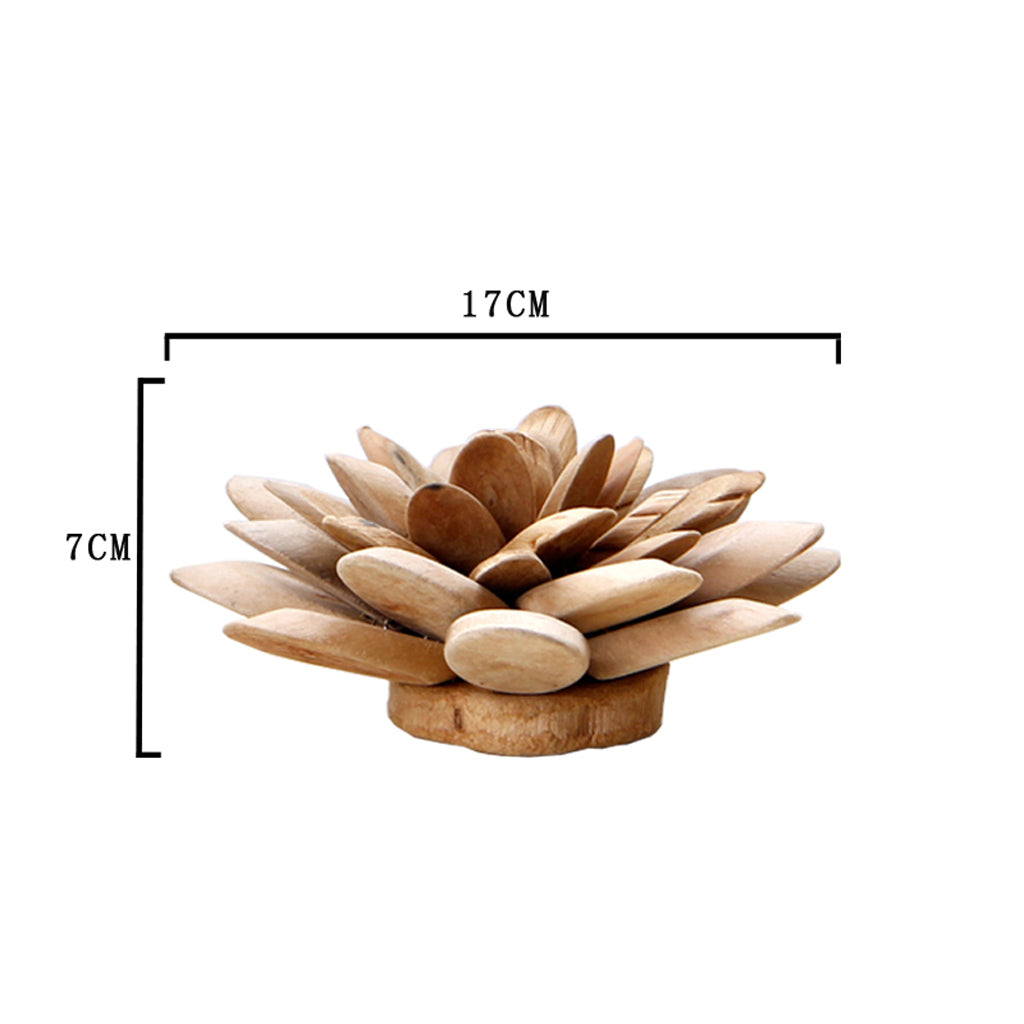 1Pc Simple Modern Nordic Style Wooden Flower Desktop Decor Home Decoration M