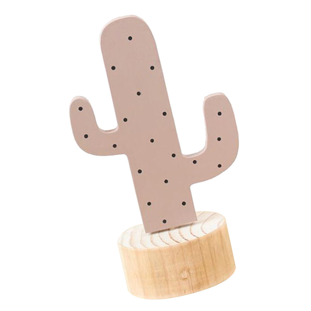 Wooden Cactus Ornaments for Home Tabletop Desk Decor Cereus B