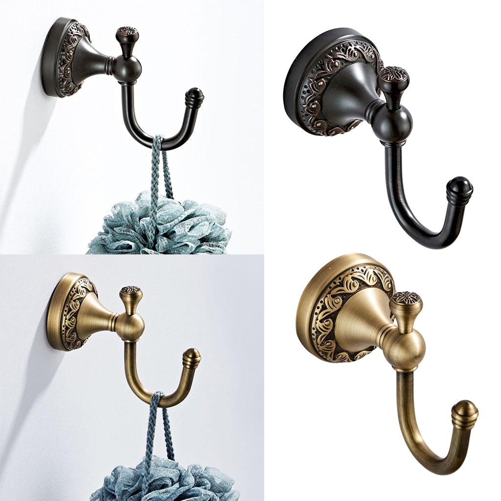 Brass Bathroom Hareware Robe Hooks Brass Hanging Hook Bronze