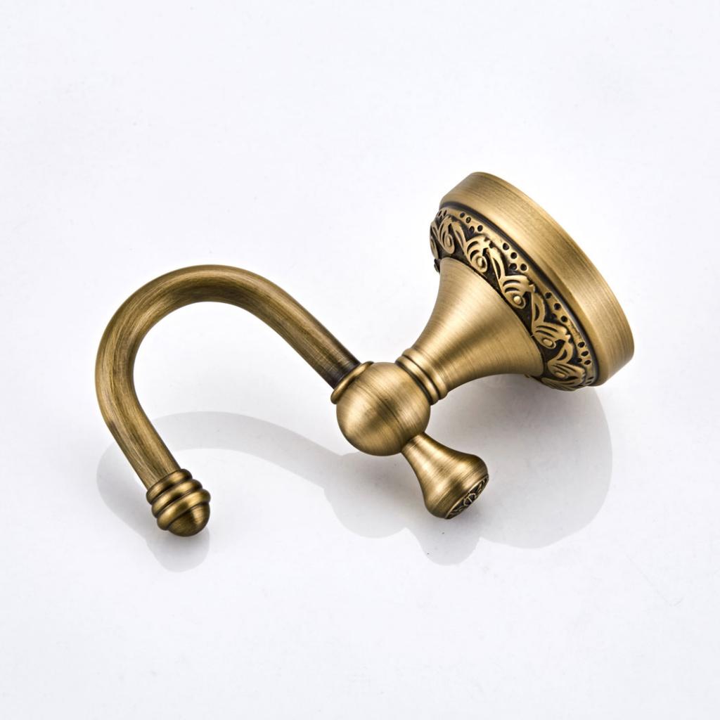 Brass Bathroom Hareware Robe Hooks Brass Hanging Hook Bronze