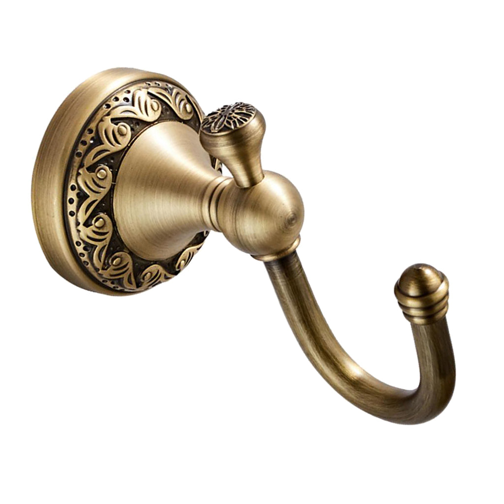 Brass Bathroom Hareware Robe Hooks Brass Hanging Hook Bronze