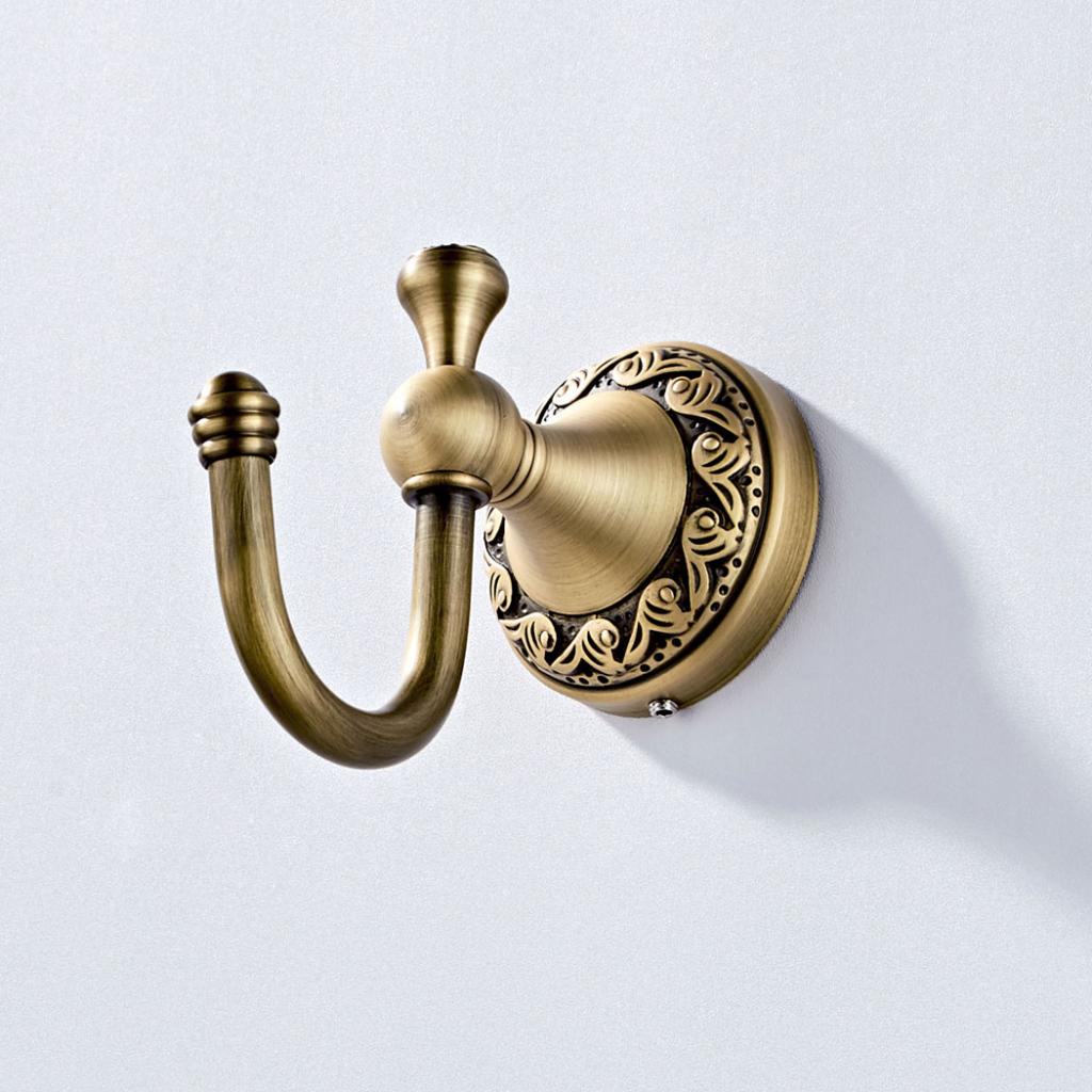 Brass Bathroom Hareware Robe Hooks Brass Hanging Hook Bronze