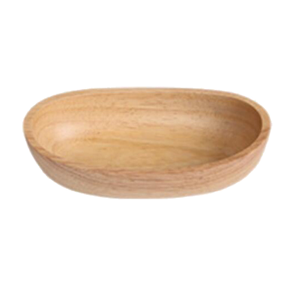 Wooden Salad Serving Bowl Boatshape Fruits Salads Single Bowl Extra Small