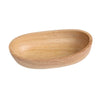 Wooden Salad Serving Bowl Boatshape Fruits Salads Single Bowl Extra Small