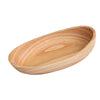 Wooden Salad Serving Bowl Boatshape Fruits Salads Single Bowl Small