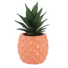 Resin Tabletop Potted Plant for Fake Pineapple Plant Rose Red