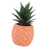 Resin Tabletop Potted Plant for Fake Pineapple Plant Rose Red