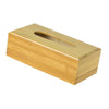 Square Bamboo Facial Tissue Box Cover Holder for Bathroom Bedroom large