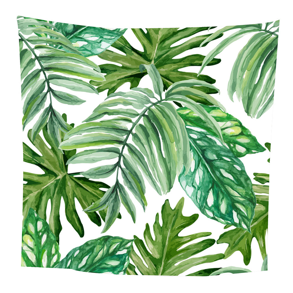 Tropical Plants Printed Table Cloth Floral Pattern Table Cover Square-12