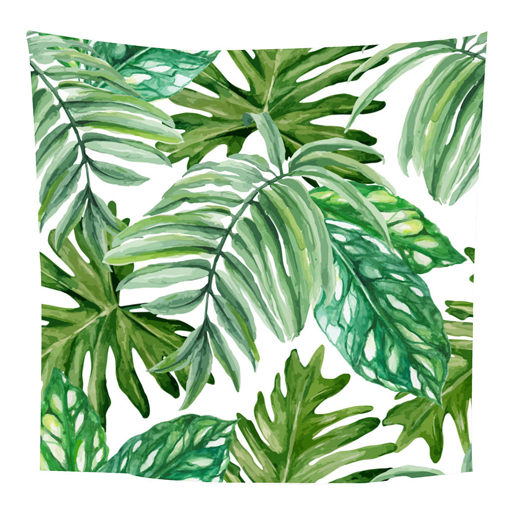 Tropical Plants Printed Table Cloth Floral Pattern Table Cover Square-12