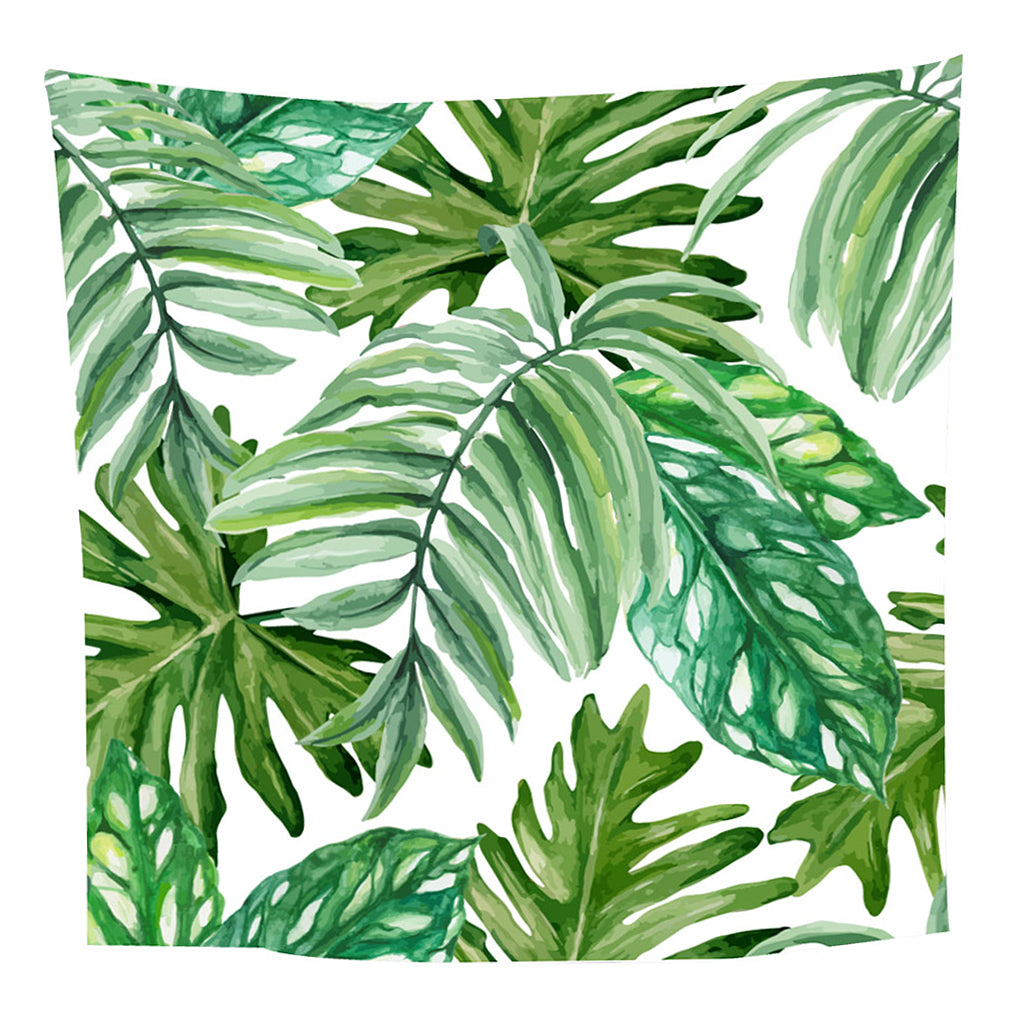 Tropical Plants Printed Table Cloth Floral Pattern Table Cover Square-12