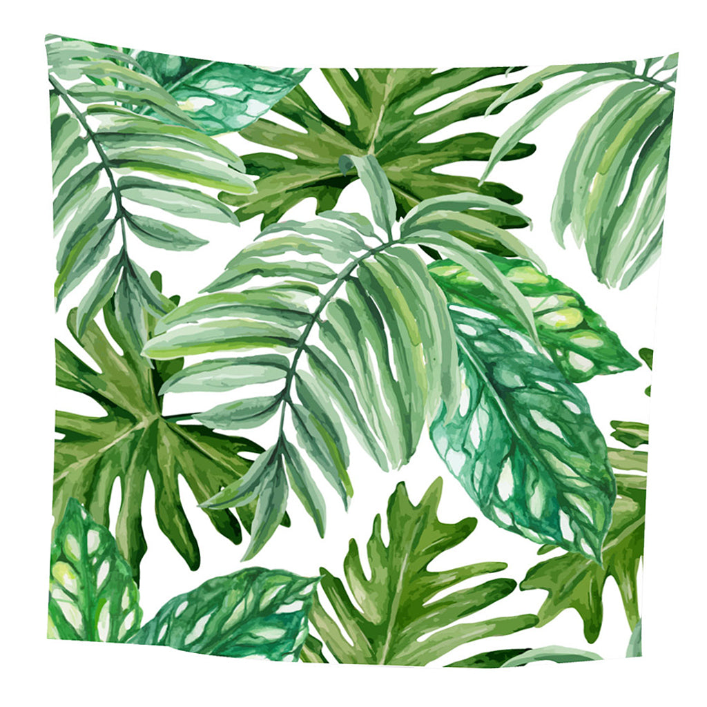 Tropical Plants Printed Table Cloth Floral Pattern Table Cover Square-12