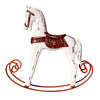 Mini Wooden Rocking Horse Kids Toys Desktop Ornament Warm White