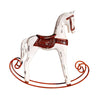 Mini Wooden Rocking Horse Kids Toys Desktop Ornament Warm White