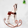 Mini Wooden Rocking Horse Kids Toys Desktop Ornament Warm White