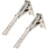 2 Pieces Folding Movable Triangle Shelving Bracket Spring Bracket 10 Inch