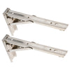 2 Pieces Folding Movable Triangle Shelving Bracket Spring Bracket 10 Inch