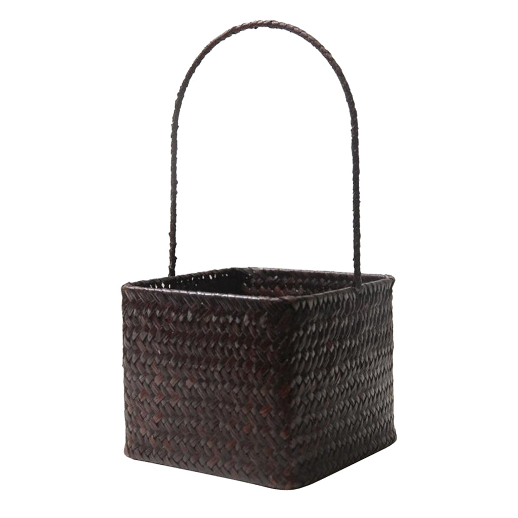 Seagrass Basket Belly Basket Holder Toy Plant Storage Basket Coffee L