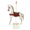 Wooden Horses Decor Art Figurines for Home Office Table Decor White