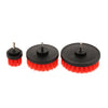 3PCS 2/4/5inch Tile Grout Cleaning Drill brush Scrub Brush Drill Kit  Red