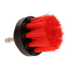 3PCS 2/4/5inch Tile Grout Cleaning Drill brush Scrub Brush Drill Kit  Red