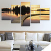 HD 5 Panels Modern Style Canvas Paintings Wall Art Decor for Home Sunset