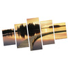 HD 5 Panels Modern Style Canvas Paintings Wall Art Decor for Home Sunset