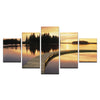 HD 5 Panels Modern Style Canvas Paintings Wall Art Decor for Home Sunset