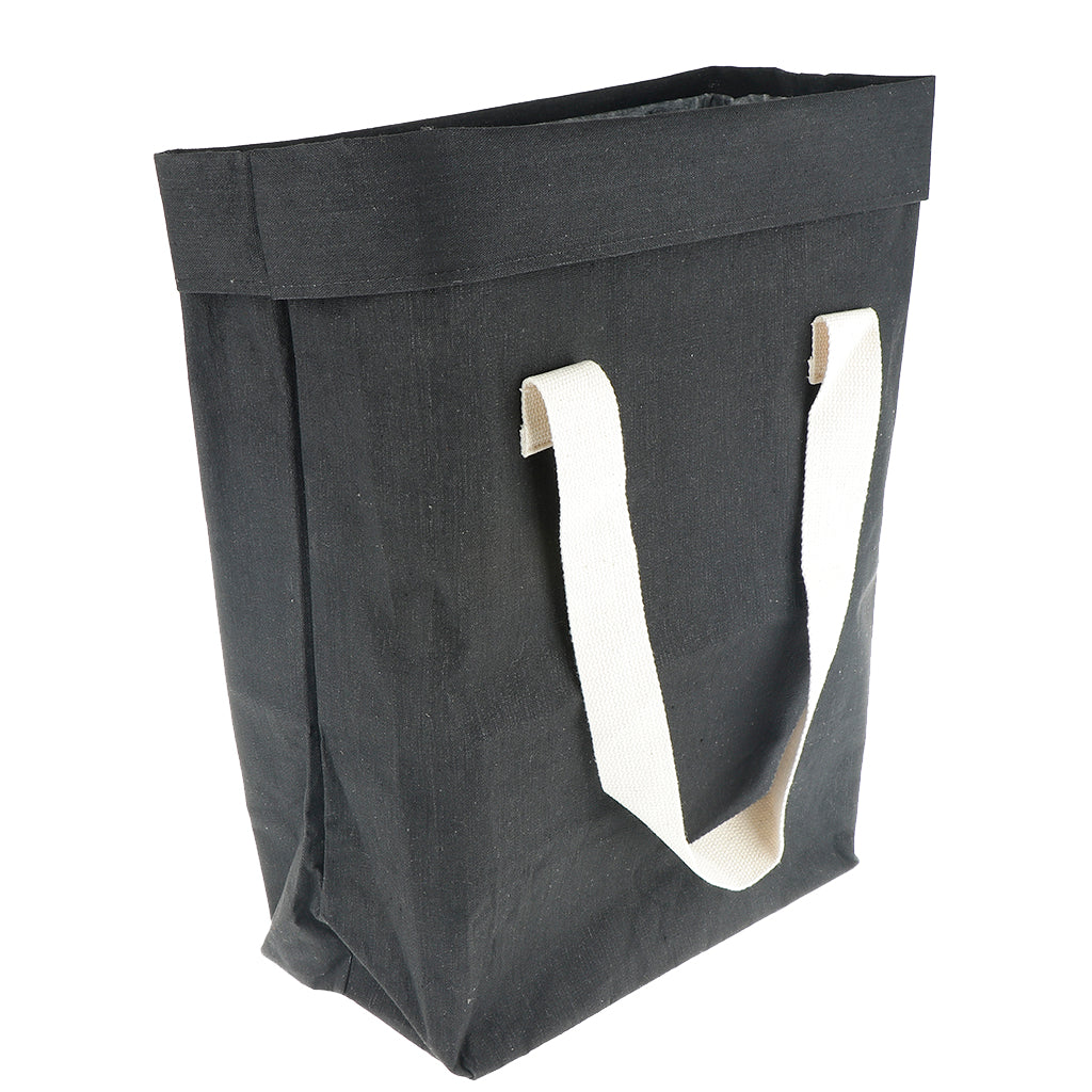 Cloth Storage Bag Handbag Laundry Basket Organizer Bin 40x50cm Black